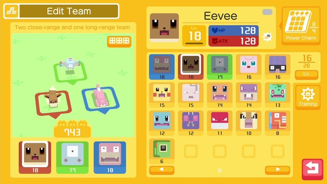 Shiny Eevee in Pokemon Quest! 