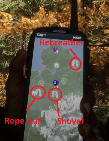 Sons of the Forest: How To Get The Shovel  Rebreather & Rope Gun Locations  Guide - Gameranx